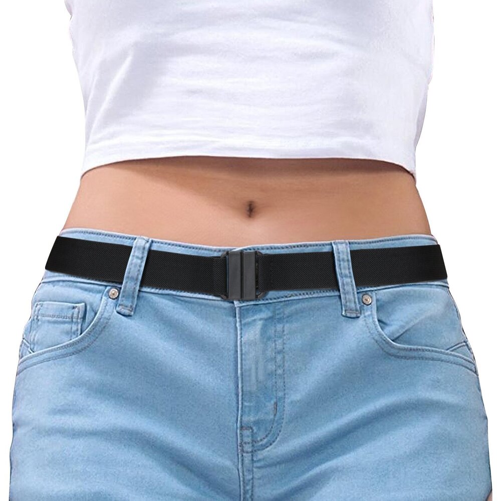 4732 Invisible Belt For Women Black Stretch No Show Adjustable Dress